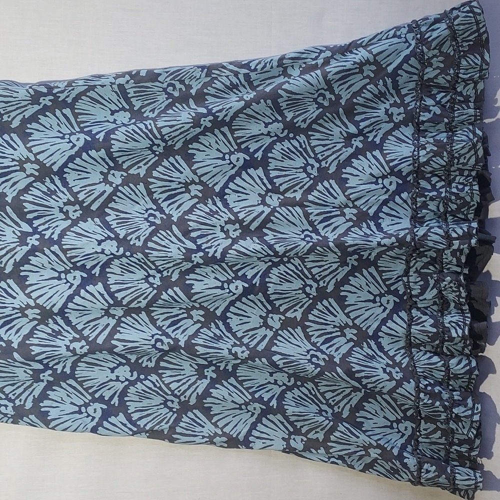 Fresh Produce two-tone blue ruffle hem dress size medium - Picture 6 of 6